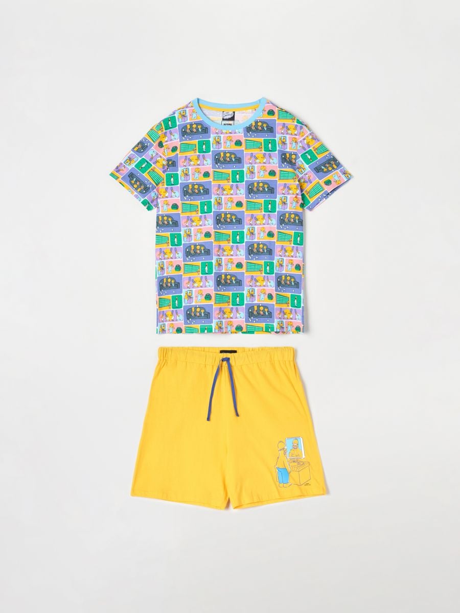 Pyžamová souprava The Simpsons - žlutá - SINSAY