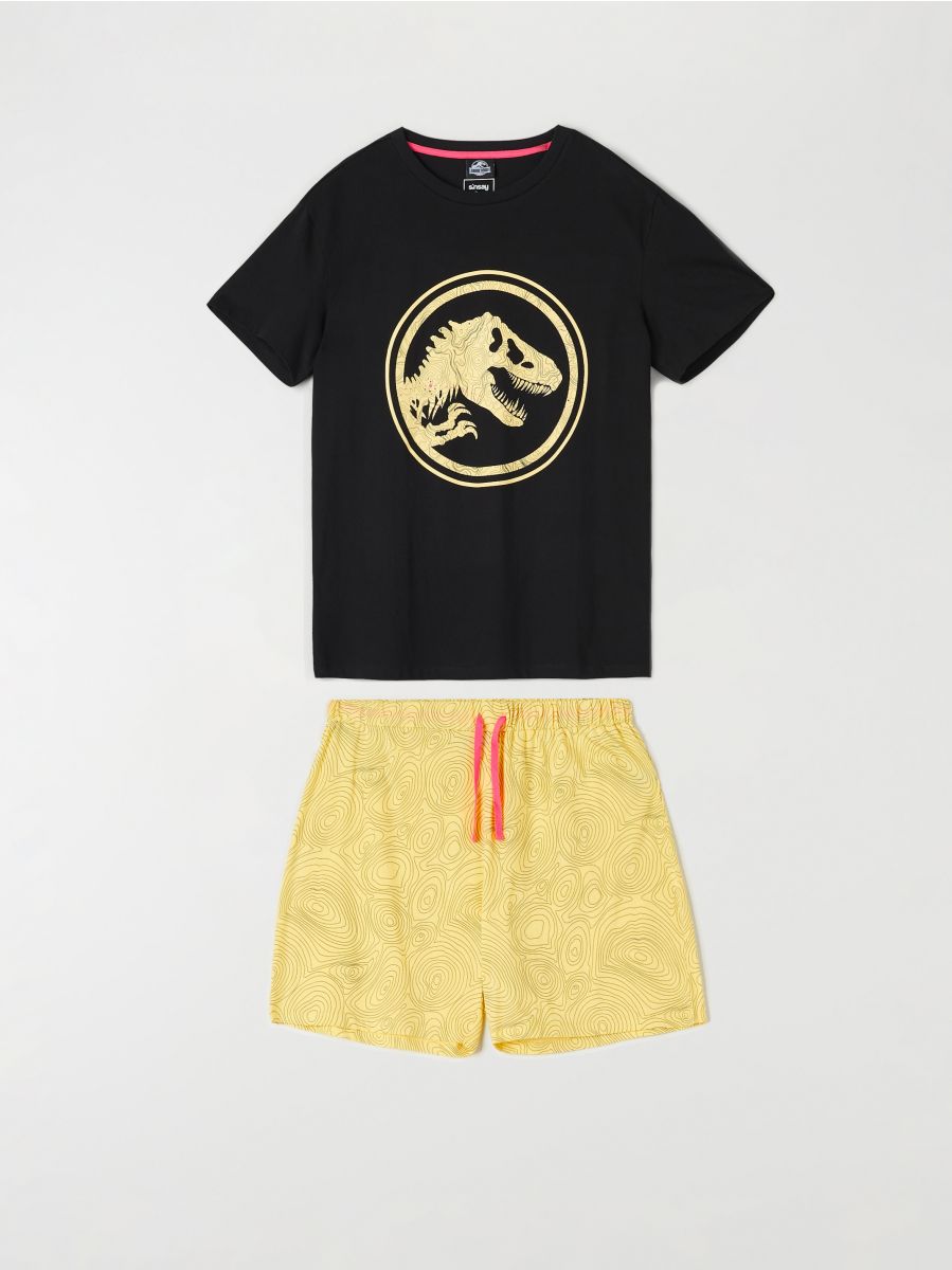 Piżama Jurassic World - kremowy - SINSAY