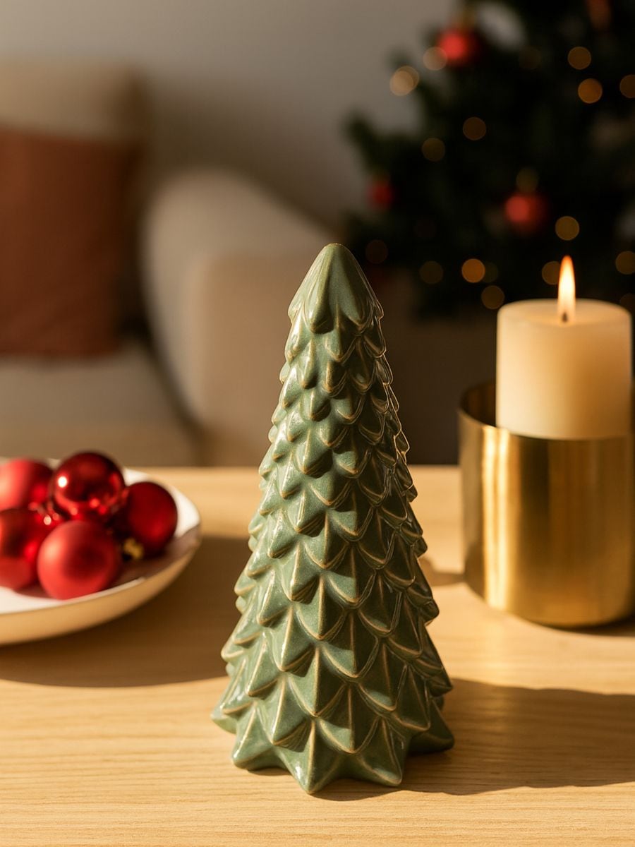 Різдвяна декорація у формі ялинки - коричневувато-зелений - SINSAY