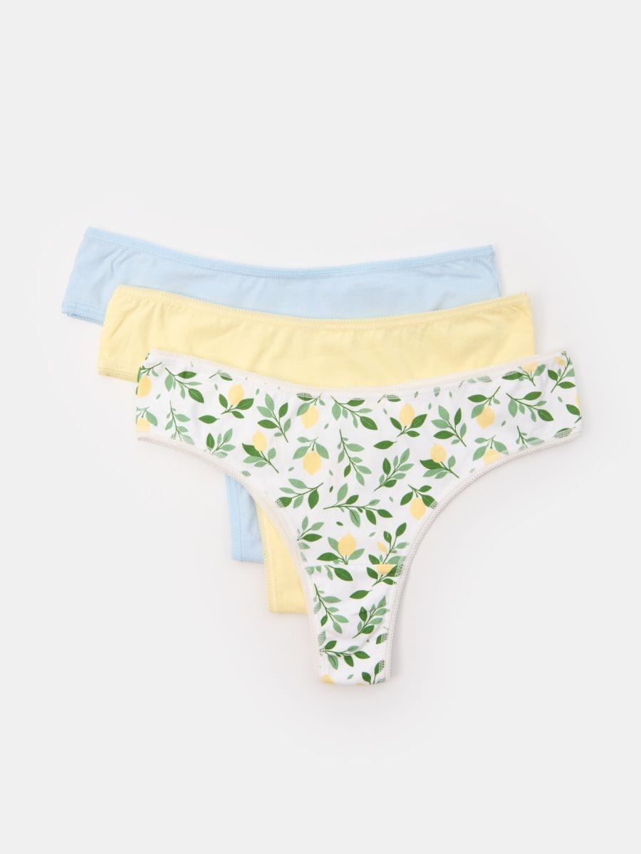 Confezione da 3 paia di slip alla brasiliana - multicolor - SINSAY