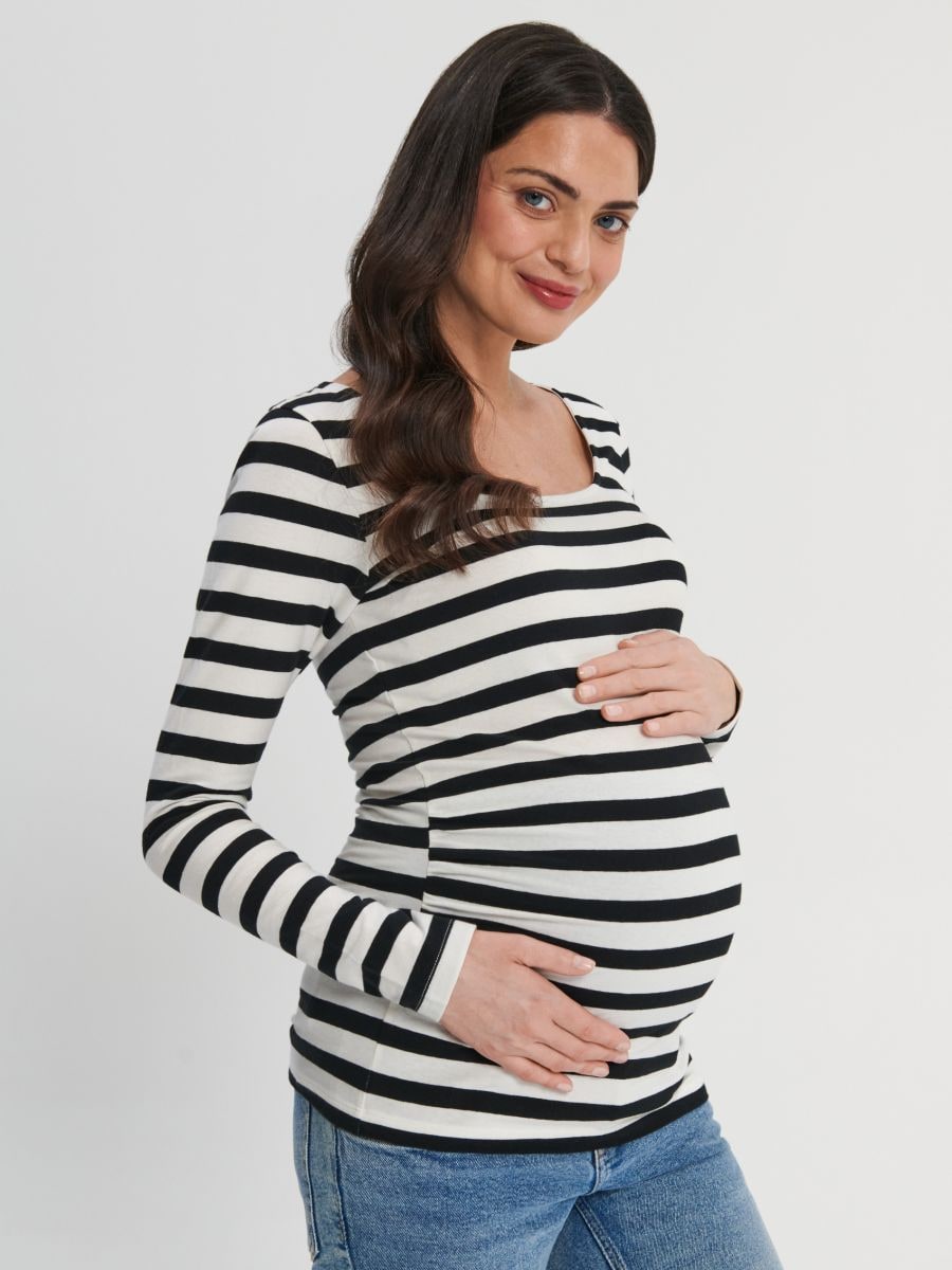 Koszulka bawełniana MAMA - wielobarwny - SINSAY