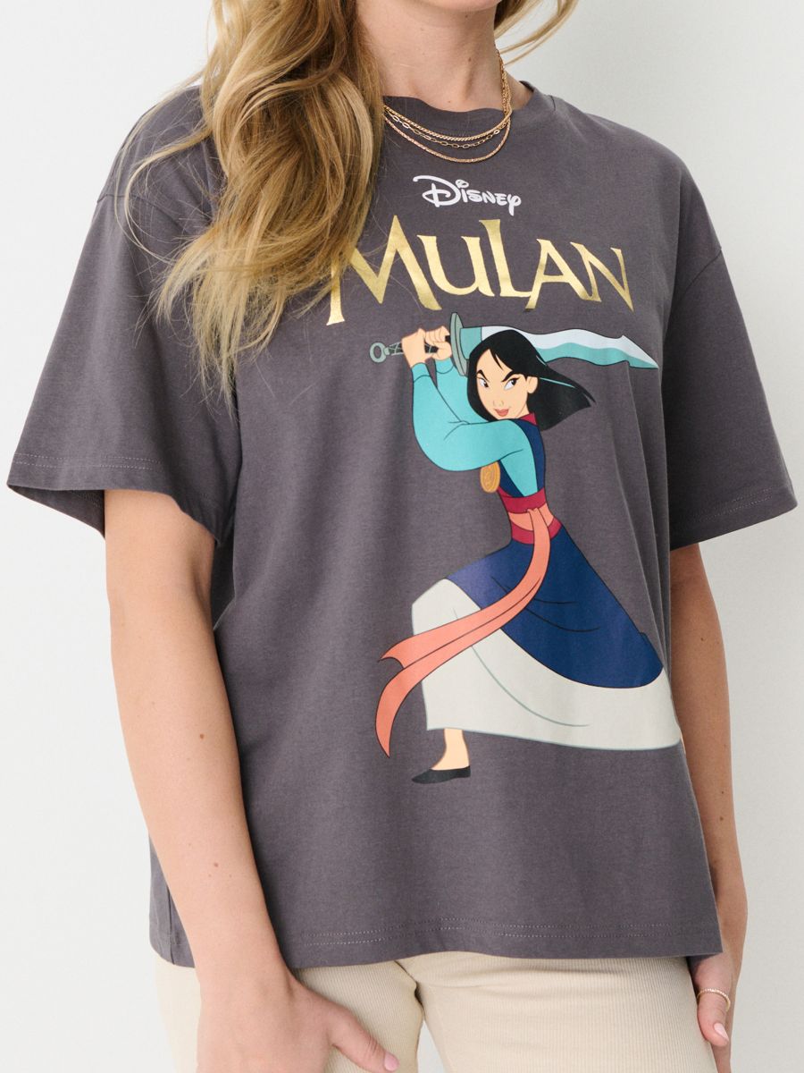 Футболка Disney Princess - темно-сірий - SINSAY
