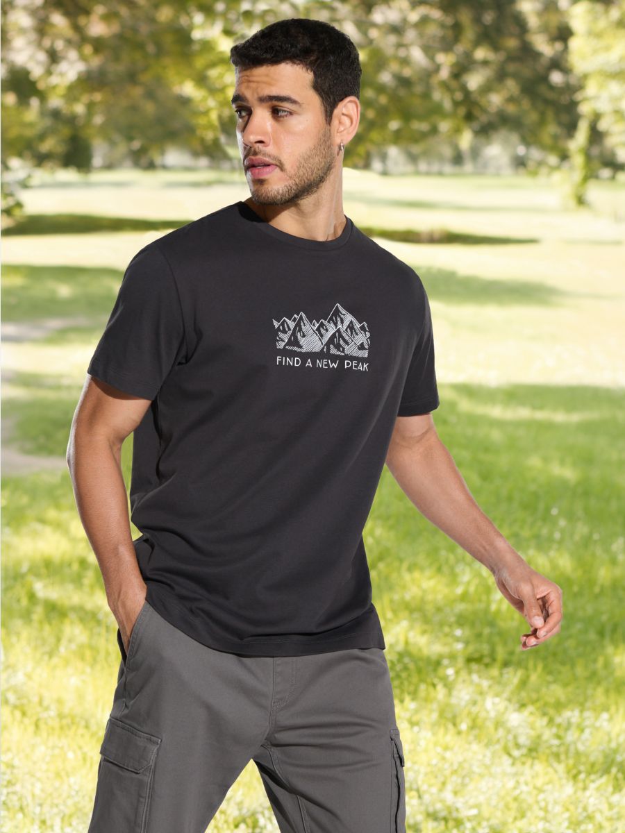 T shirt grigio scuro on sale