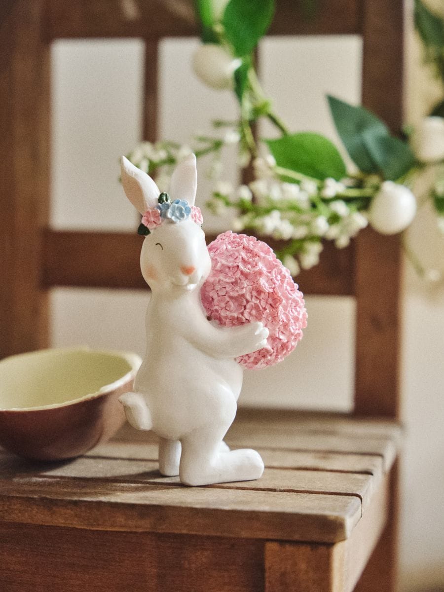 Seisev lihavõttede kaunistus jänese kujuga - valge - SINSAY