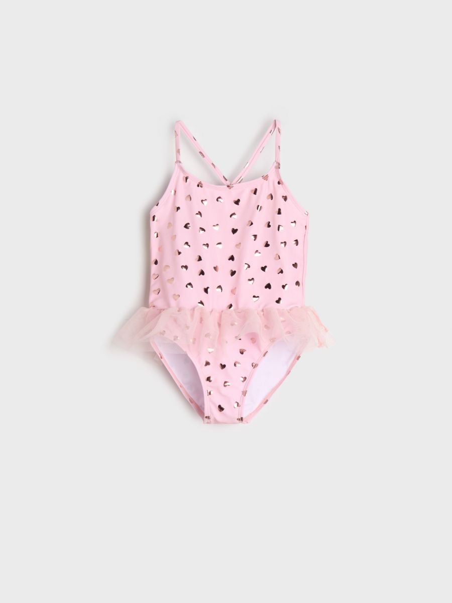 Jednodijelni kupaći kostim - roza - SINSAY