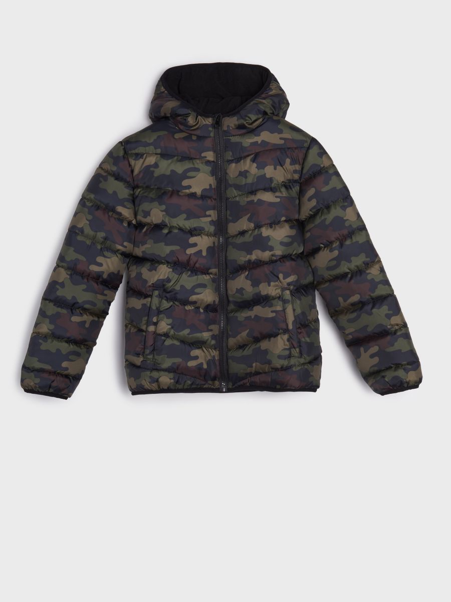 Multicolor camo shop jacket
