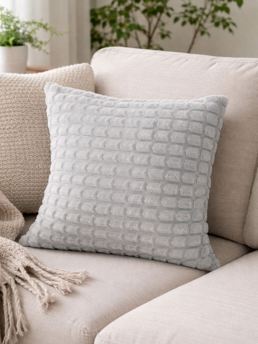 Декоративна подушка - середньо-сірий - SINSAY