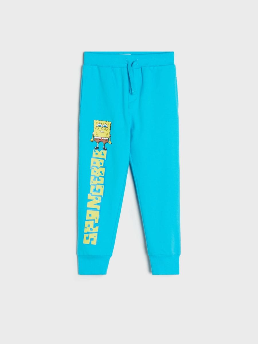 SpongeBob jogger sweatpants Color pale turquoise - SINSAY - 779AD-06X