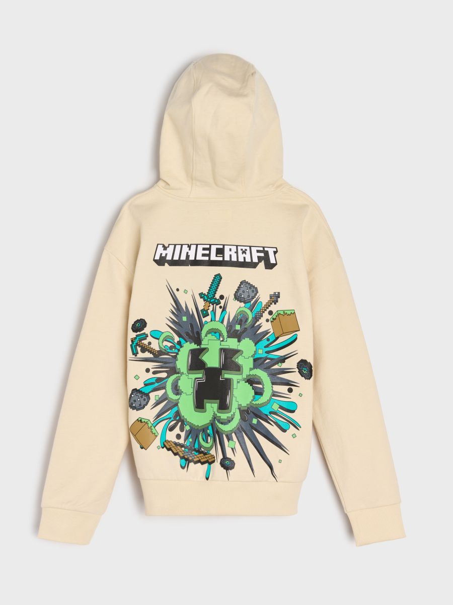 Felpa con stampa sulla schiena Minecraft - nude - SINSAY