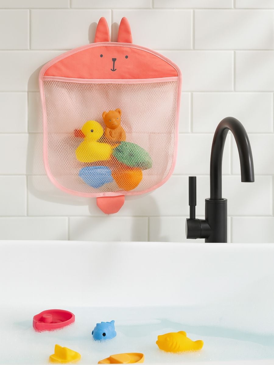 Органайзер для іграшок для ванни - пастельний рожевий - SINSAY