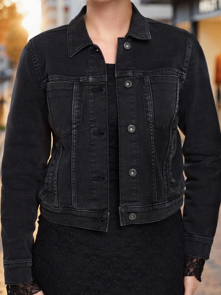 Teksas jakna - crno - SINSAY