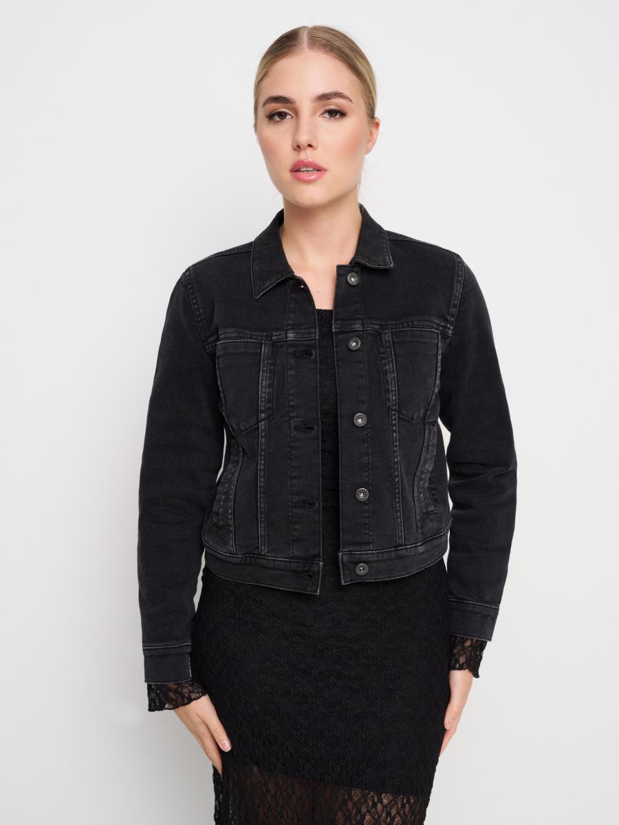 Geacă din denim - negru - SINSAY