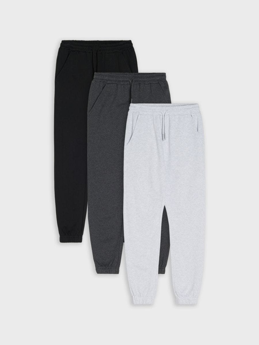 Sada 3 kalhot joggers - vícebarevná - SINSAY