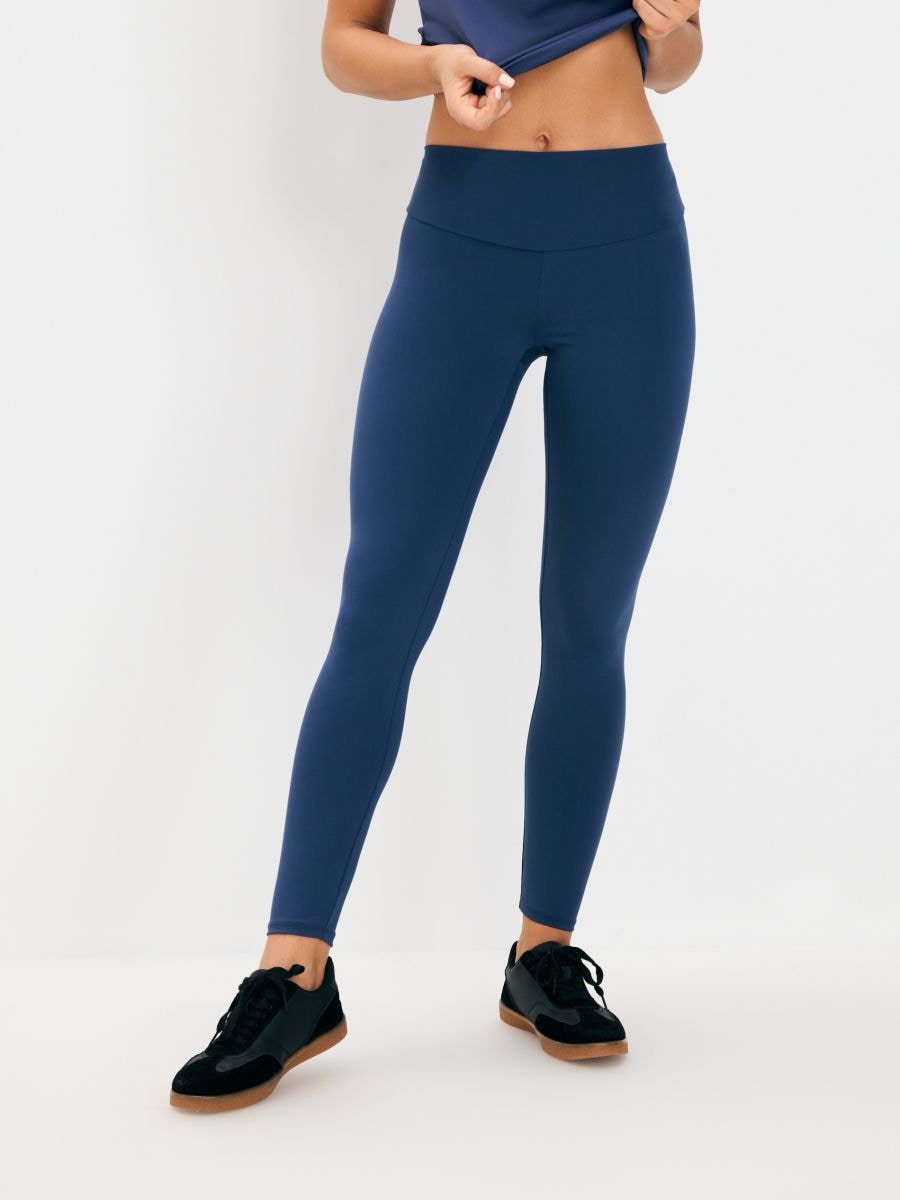 Legginsy GYM HARD Kolor granatowy - SINSAY - 786EX-59X