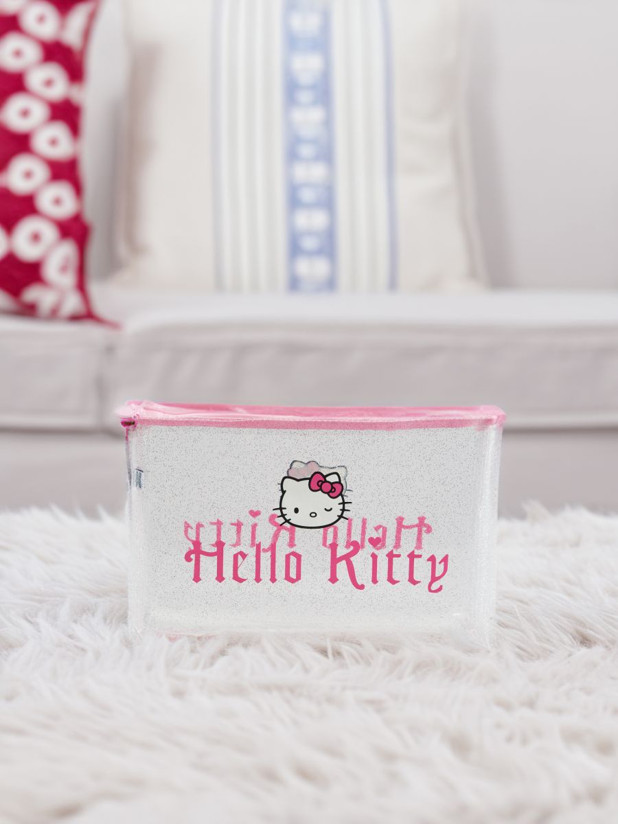 Kozmetická taštička Hello Kitty - pastelová ružová - SINSAY