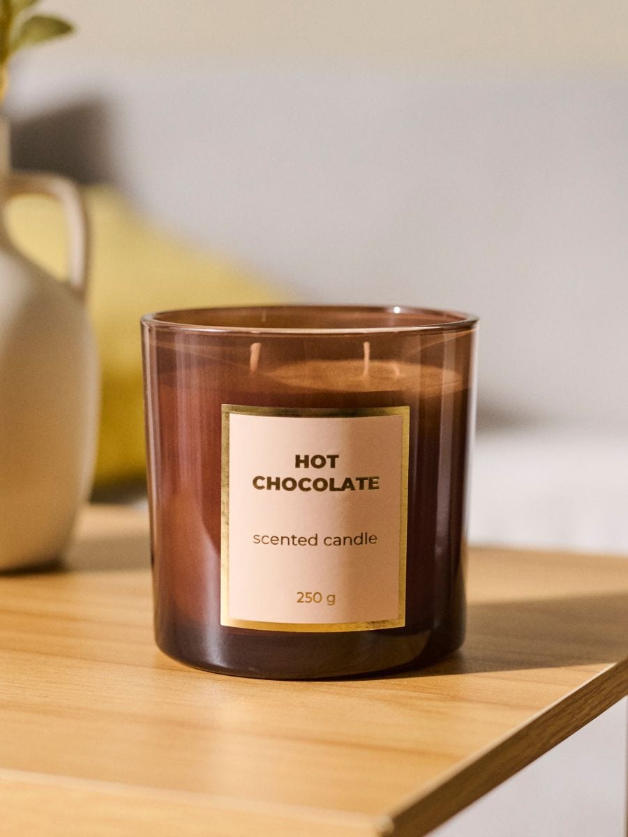 Vonná svíčka Hot Chocolate - hnědá - SINSAY