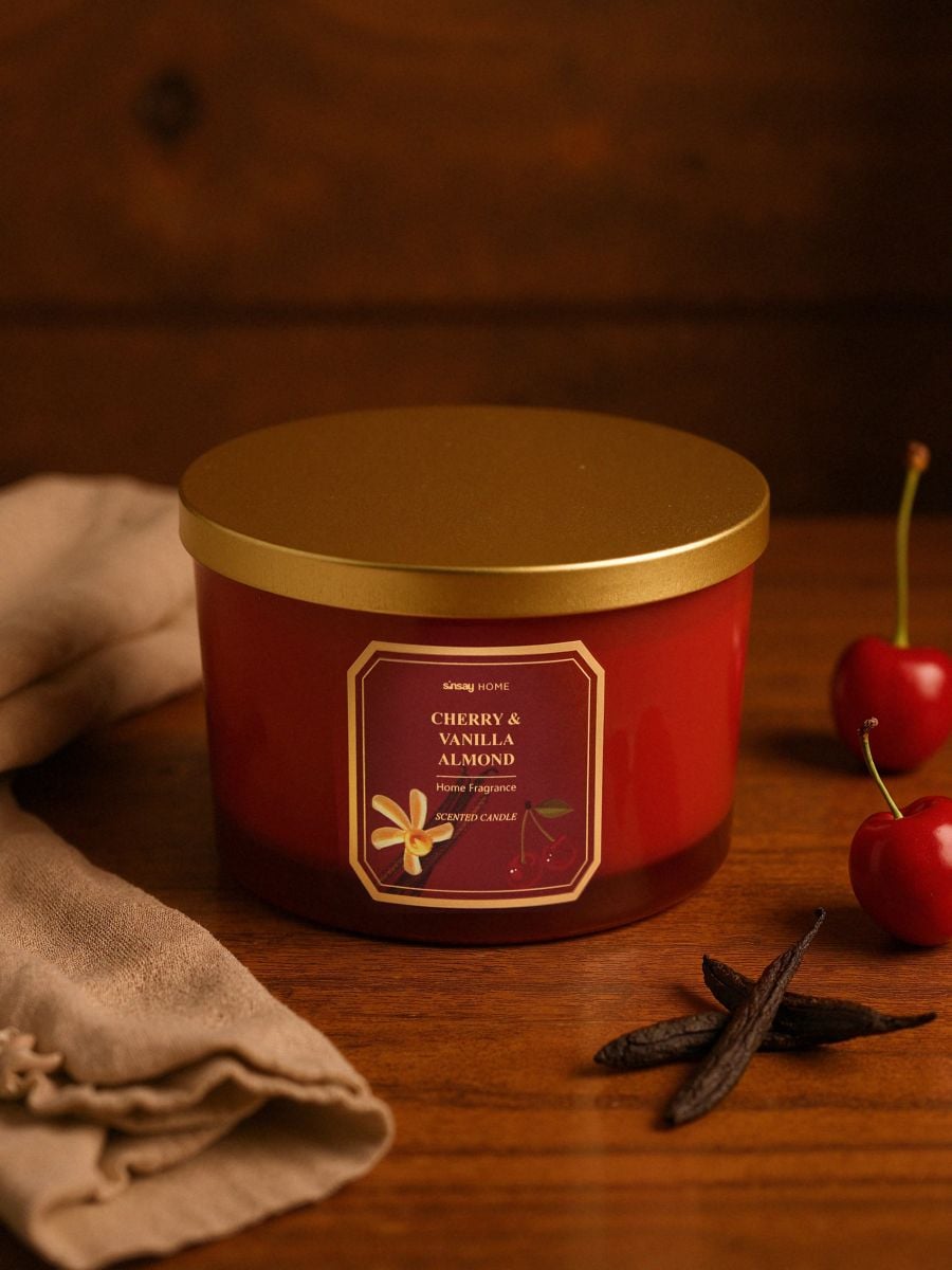 Свічка Cherry & Vanilla Almond - рожевувато-ліловий - SINSAY
