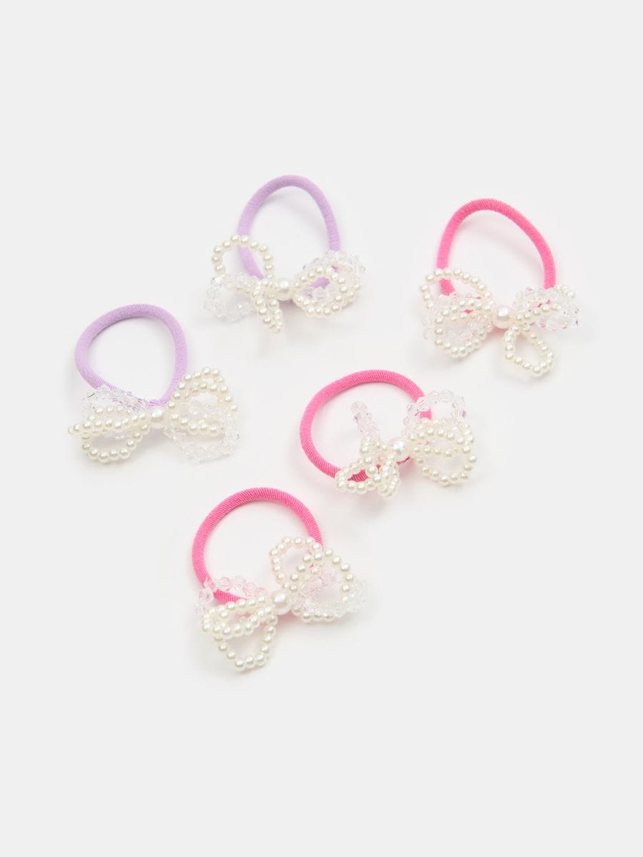 Gumki do włosów 5 pack - wielobarwny - SINSAY