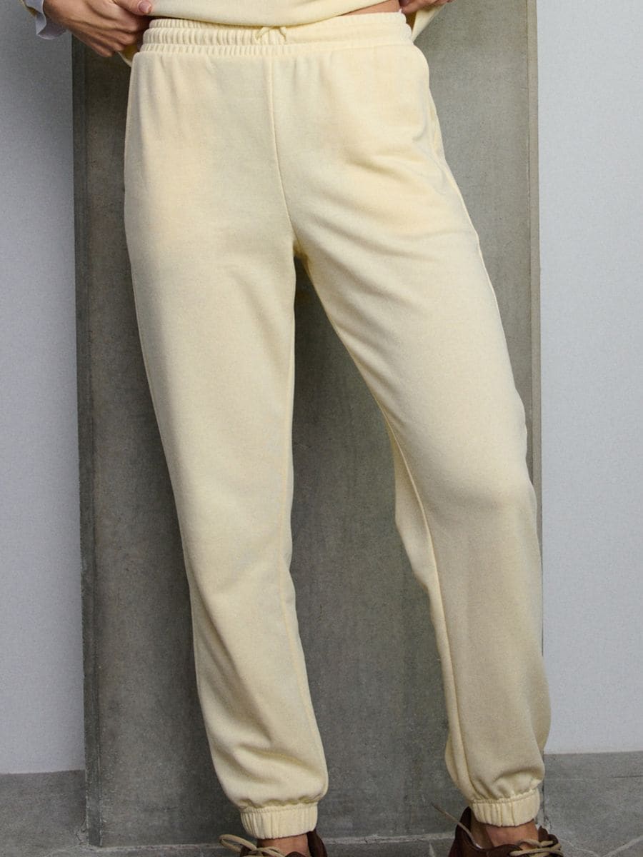 Jogginghose aus Terry-Strick - Gelb - SINSAY
