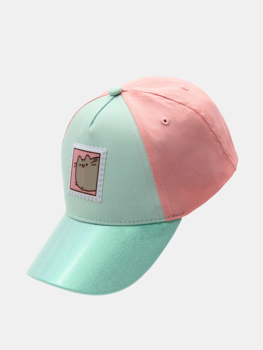 Czapka z błyszczącym daszkiem Pusheen the Cat - zielony - SINSAY