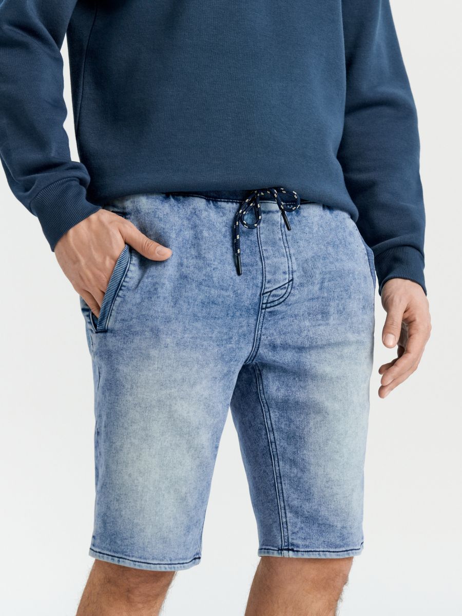 Džínsové šortky - modrá - SINSAY
