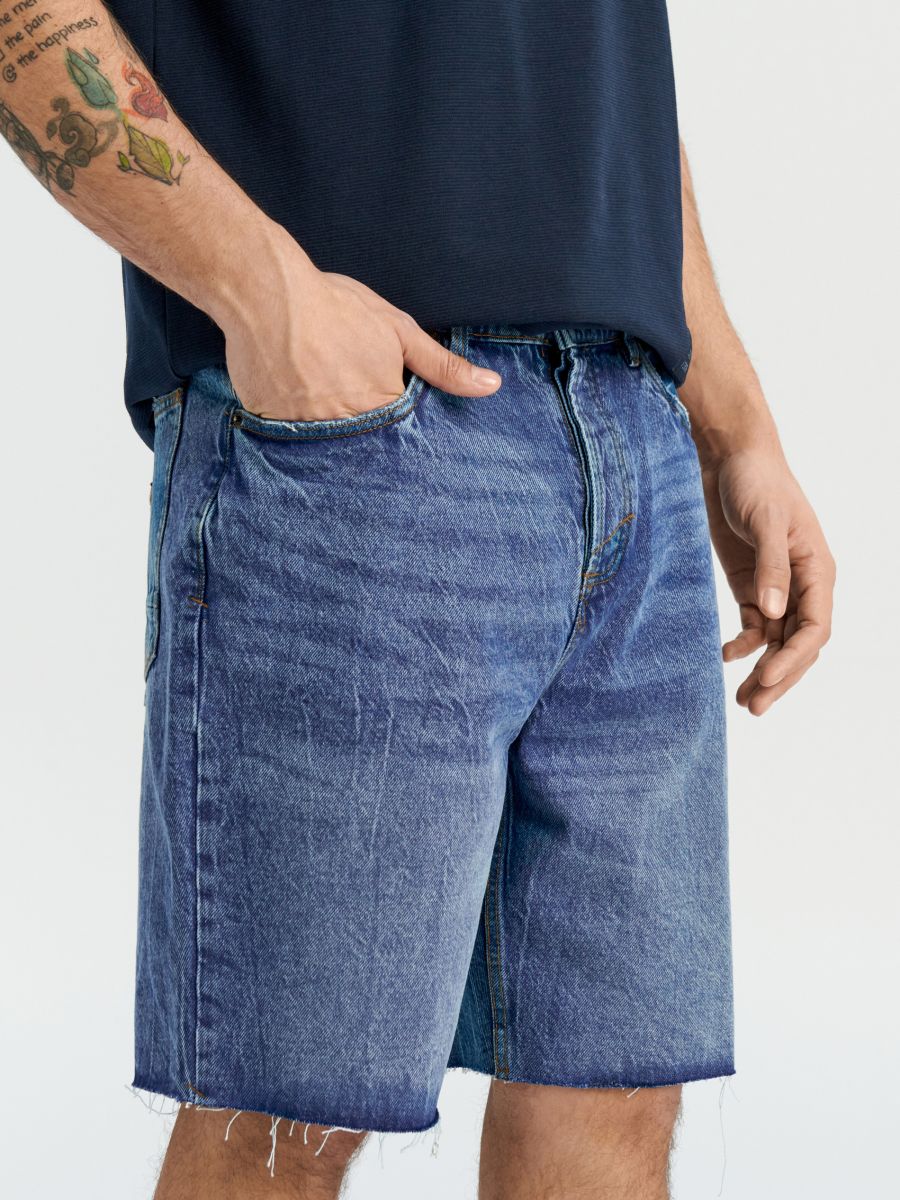 Pantaloni scurți de blugi - albastru - SINSAY