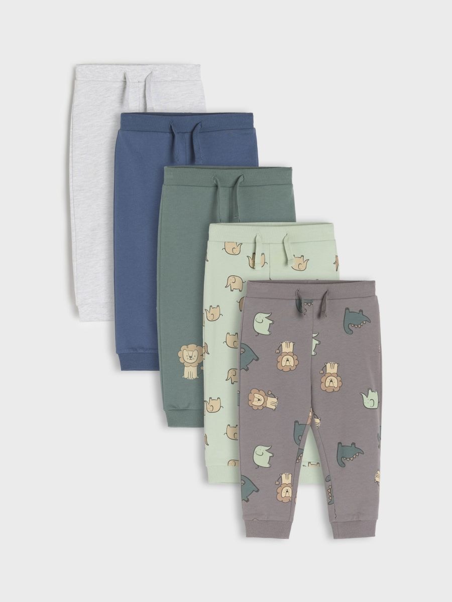 Pantaloni 5 pack - negru-antracit - SINSAY