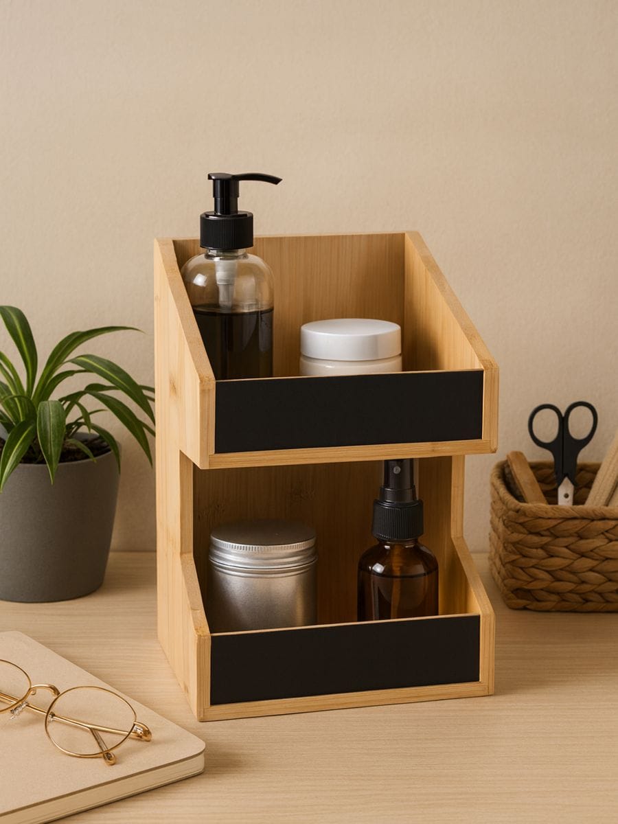 Дворівневий органайзер - бежевий - SINSAY