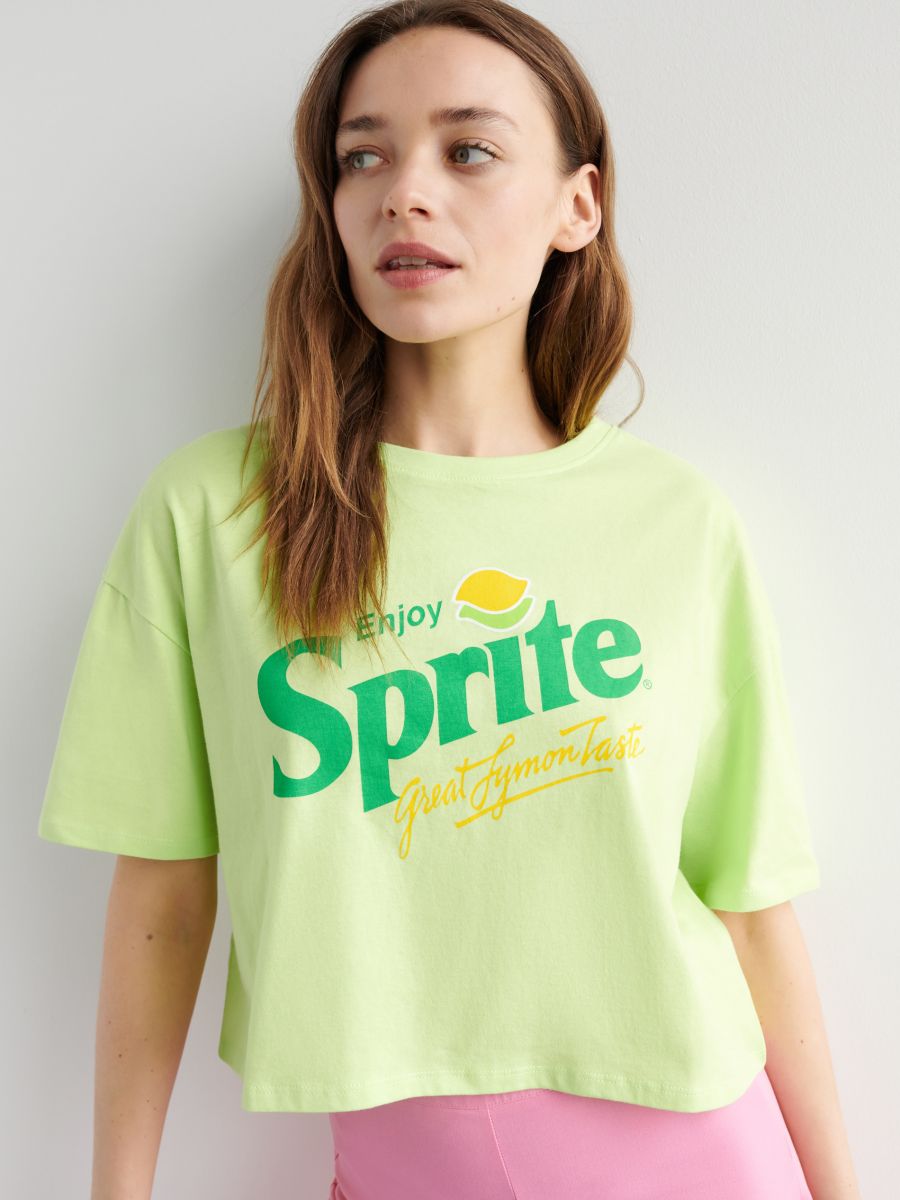 T-shirt - light green - SINSAY