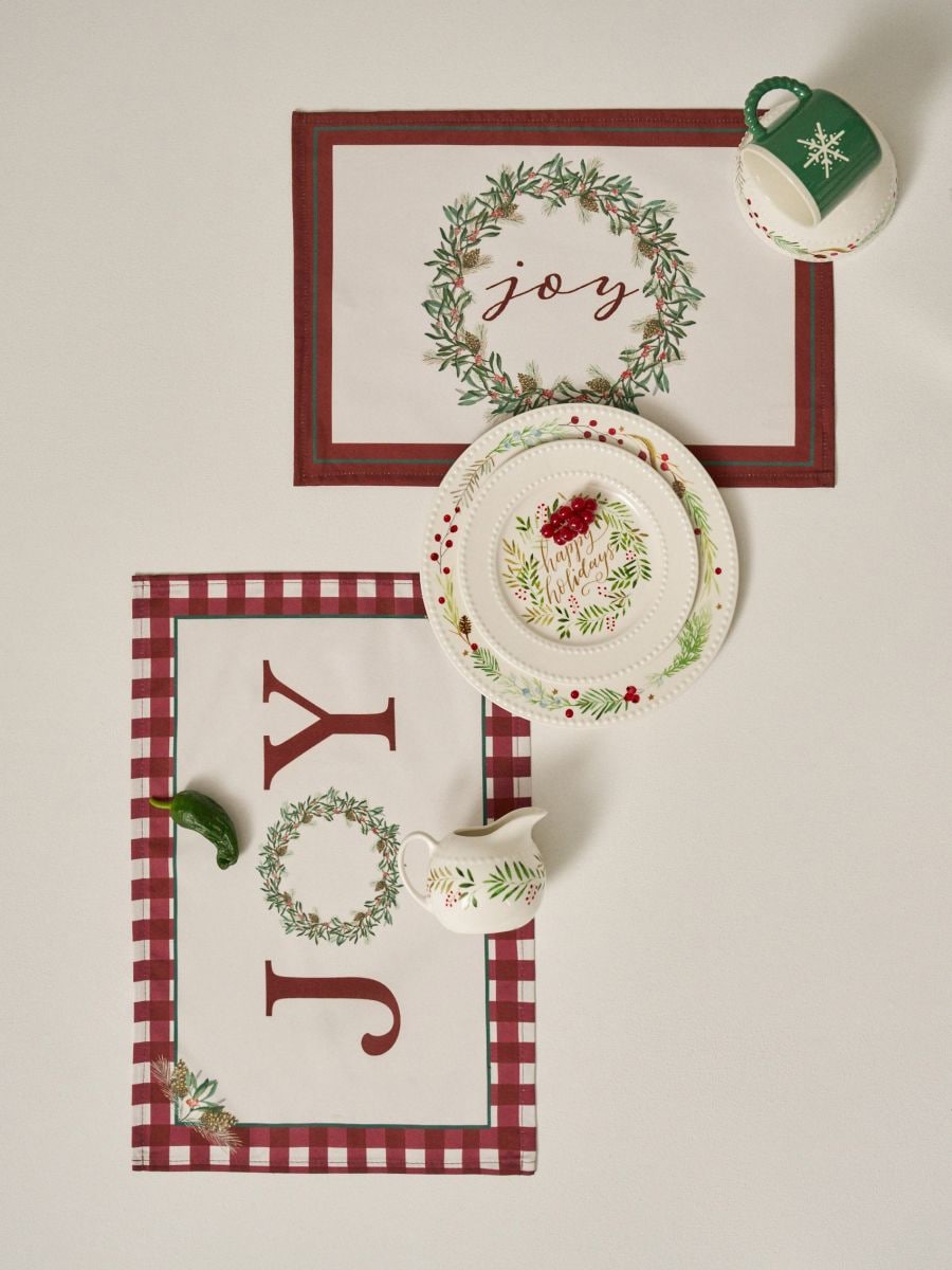 Set de 2 suporturi de masă de Crăciun - multicolor - SINSAY