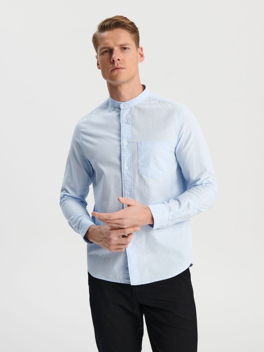 Regular marškiniai - blyškiai mėlyna - SINSAY