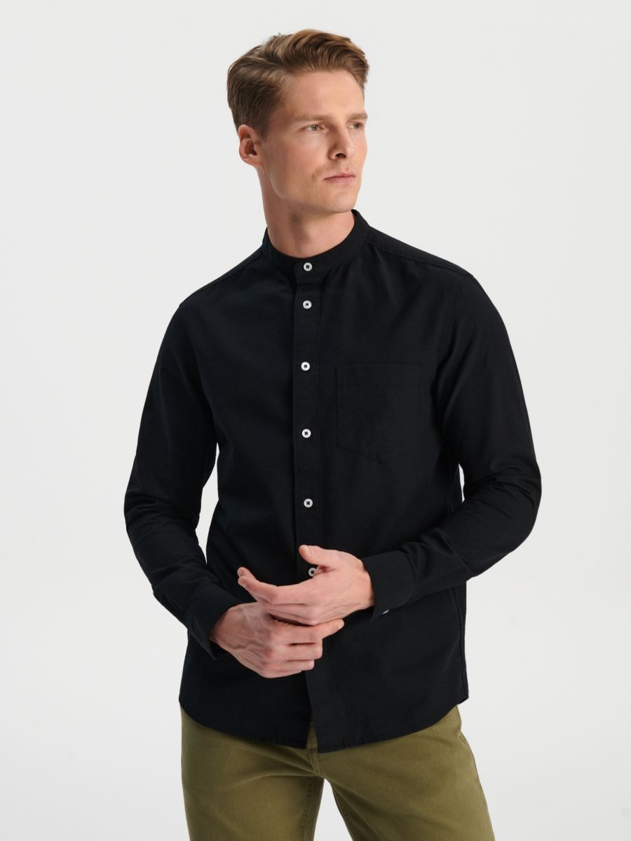 Regular marškiniai - juoda - SINSAY
