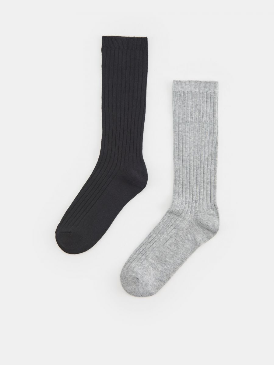 Komplet od 2 para čarapa - crno - SINSAY