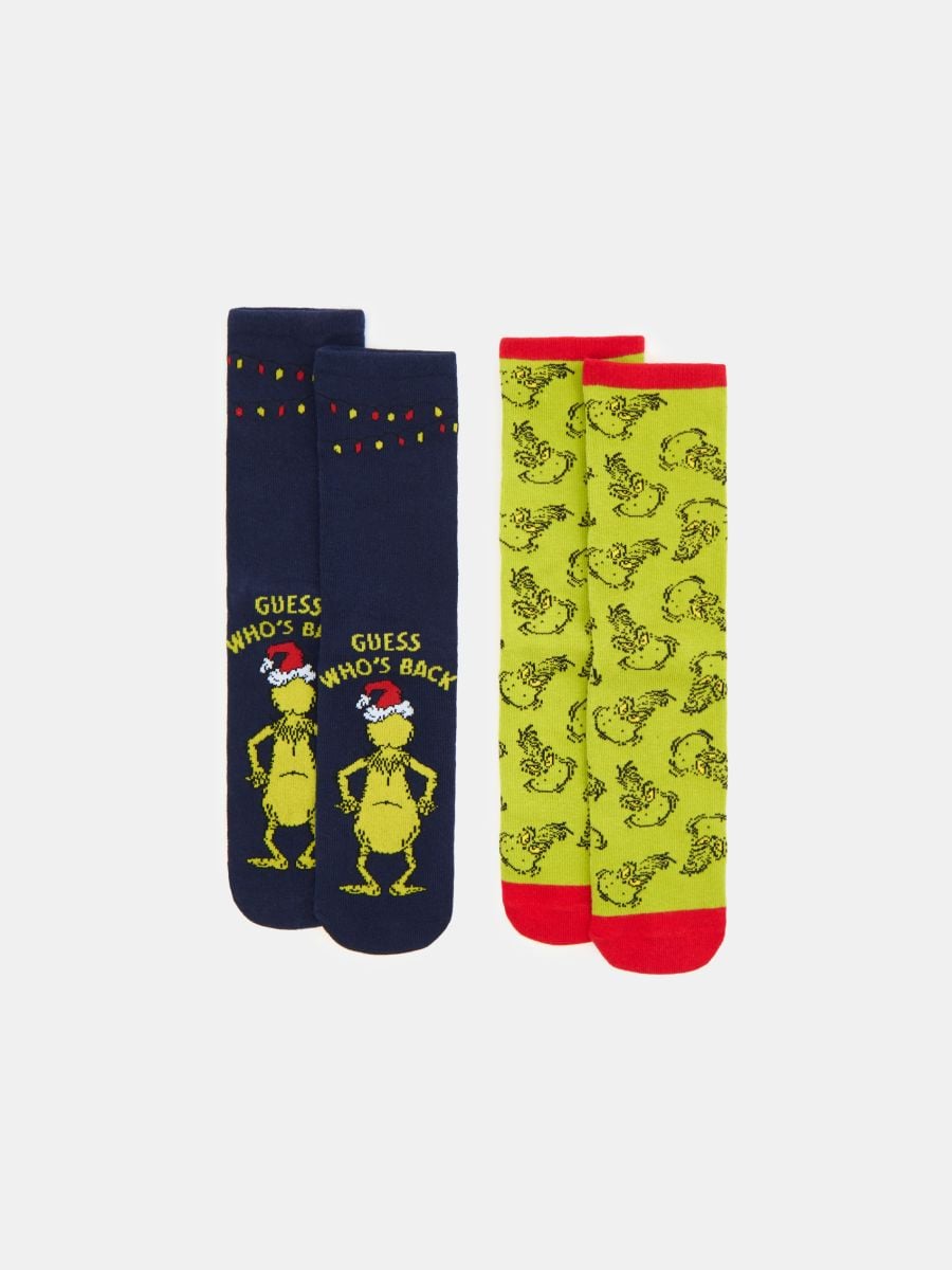 Confezione da 2 paia di calze Grinch - multicolor - SINSAY