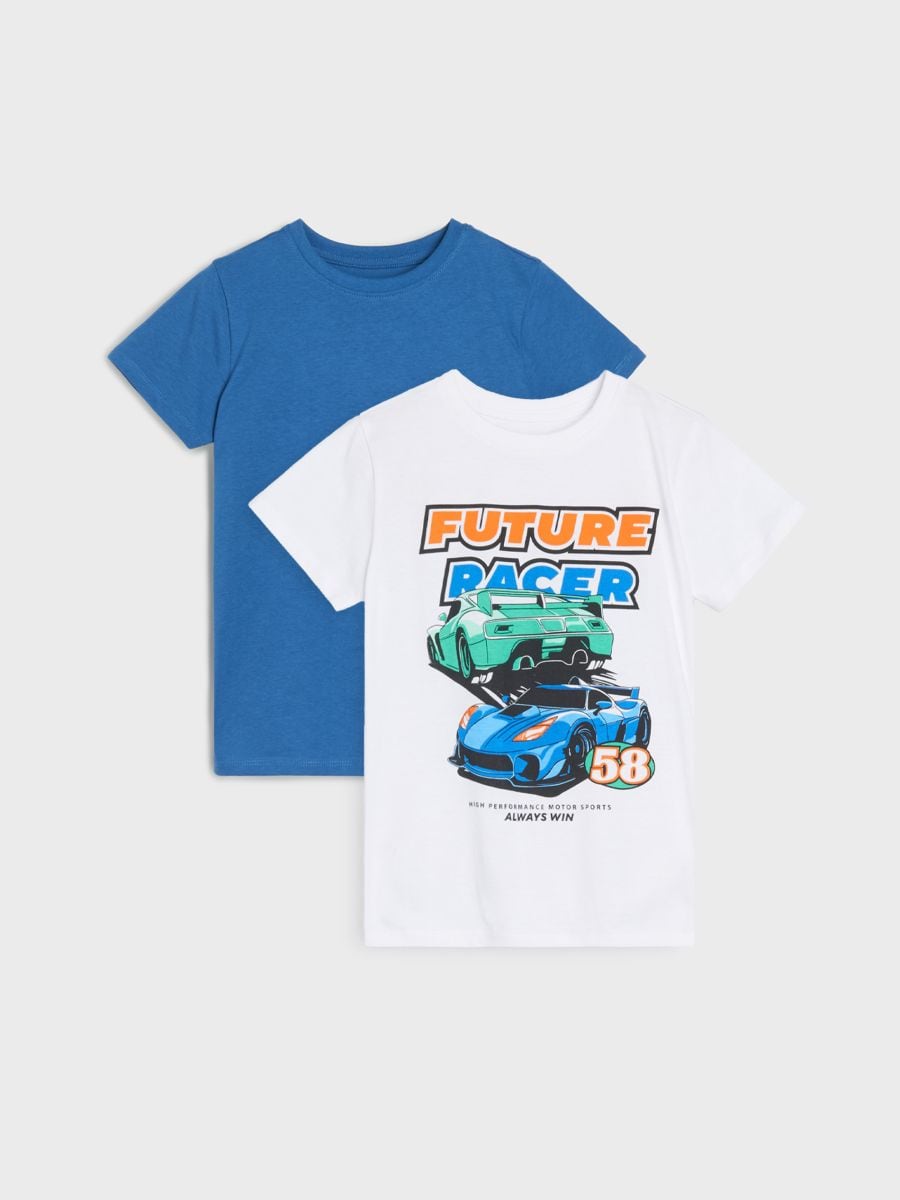 T-Shirts mit Print, 2er-Pack - Weiß - SINSAY