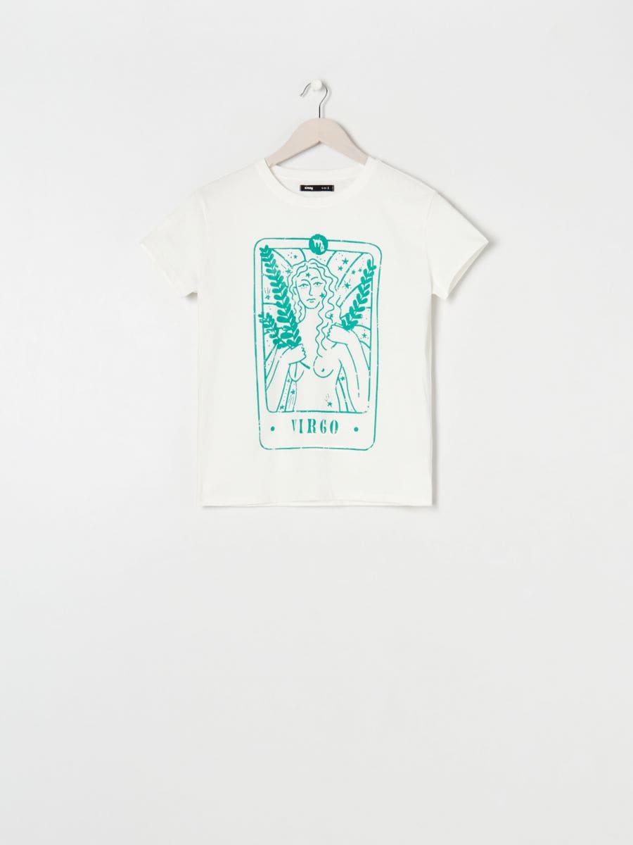 T-shirt Virgo - bianco - SINSAY