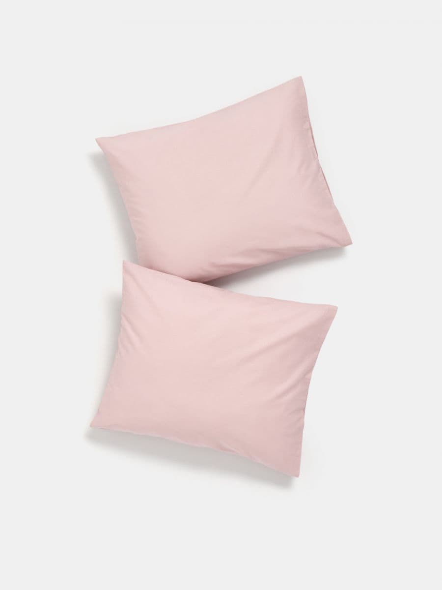 Poszewki na poduszki 2 pack - różowy - SINSAY