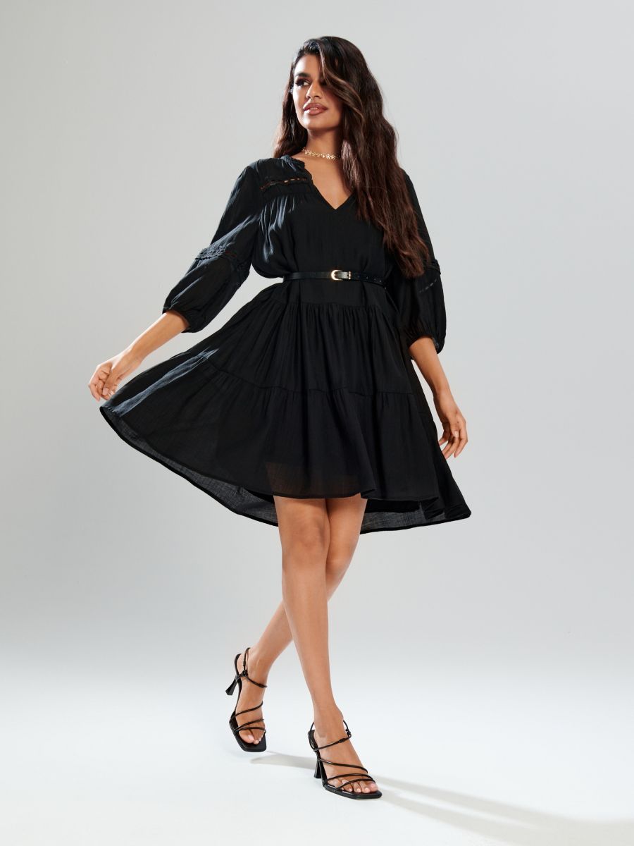 Sukienka mini - czarny - SINSAY