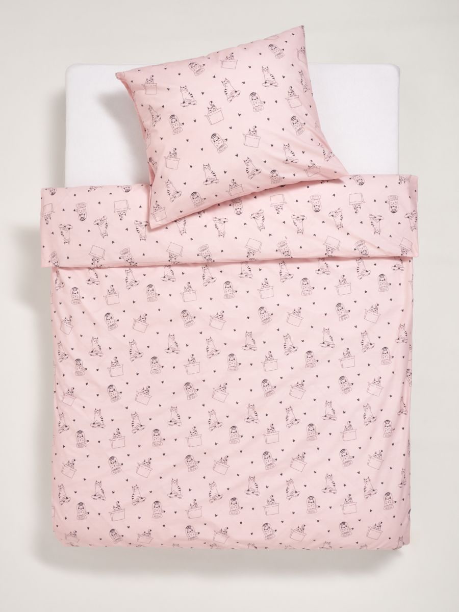 Pamut ágynemű - pasztellpink - SINSAY