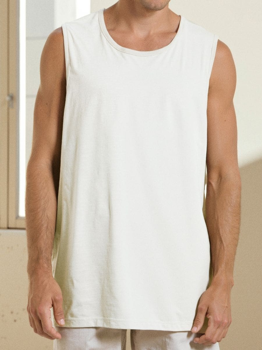 Tricou Fără Mâneci - alb - SINSAY
