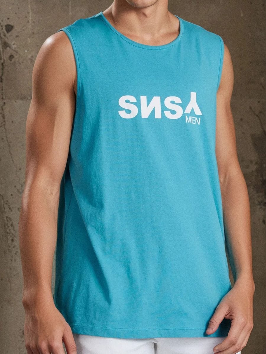 Tank top - Blau - SINSAY