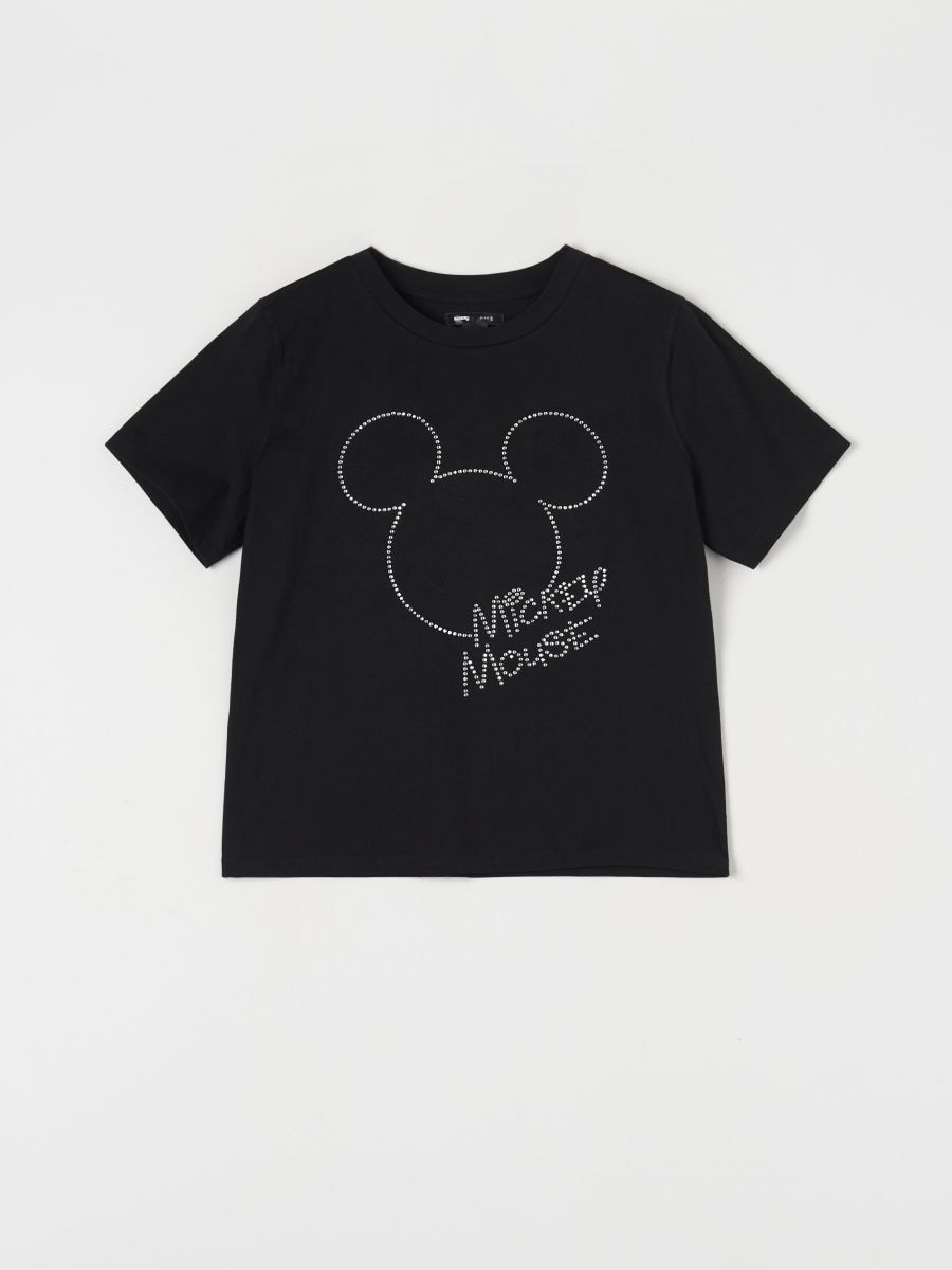 Majica kratkih rukava Mickey Mouse - crno - SINSAY