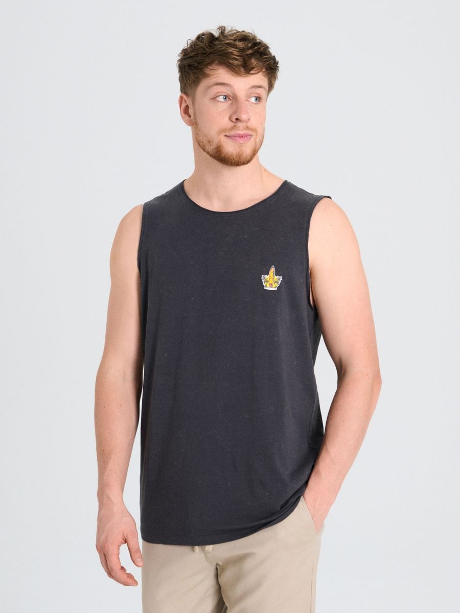 Tank top Hot Wheels - gri-închis - SINSAY