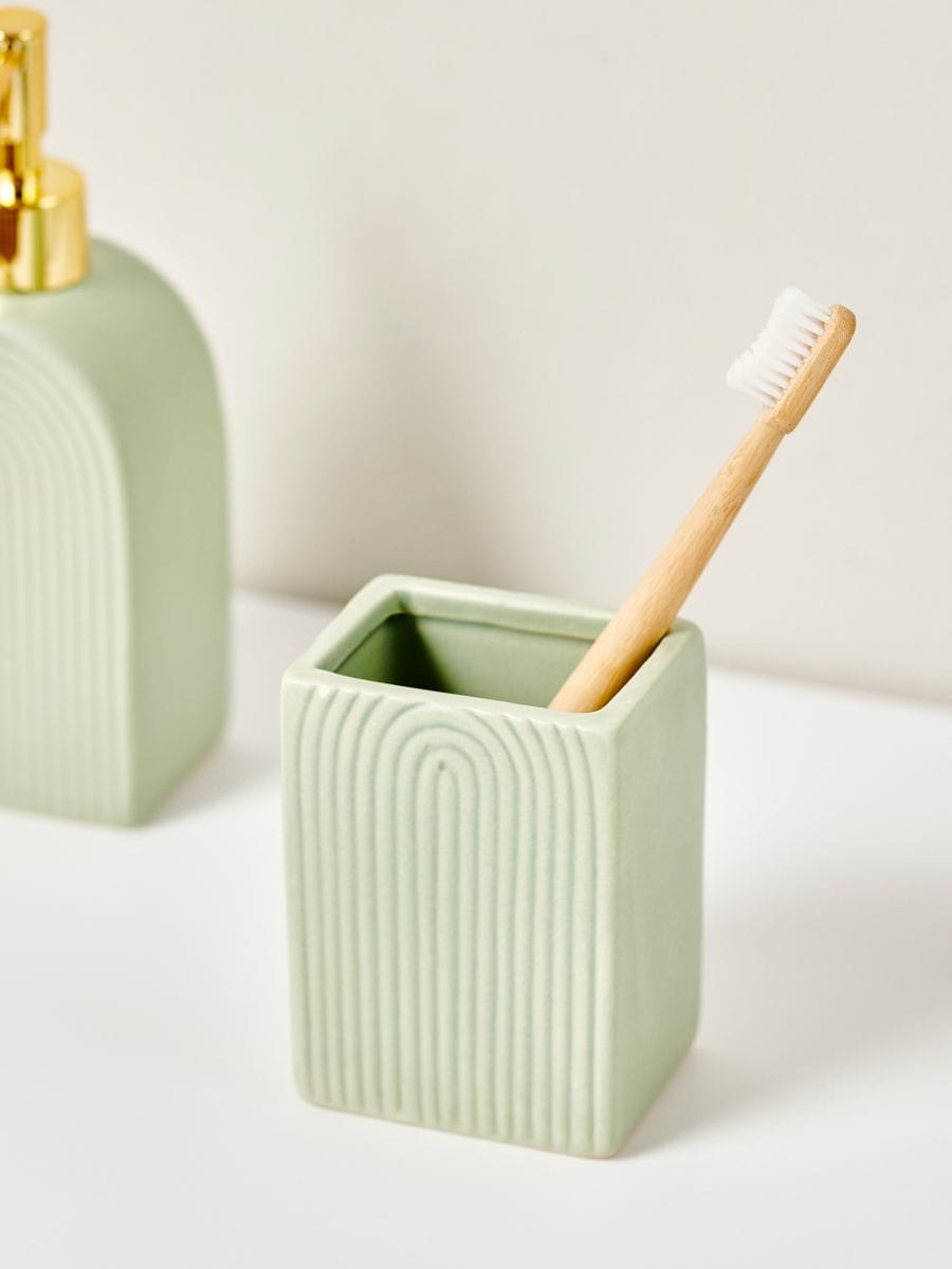 Toothbrush holder - pale turquoise - SINSAY