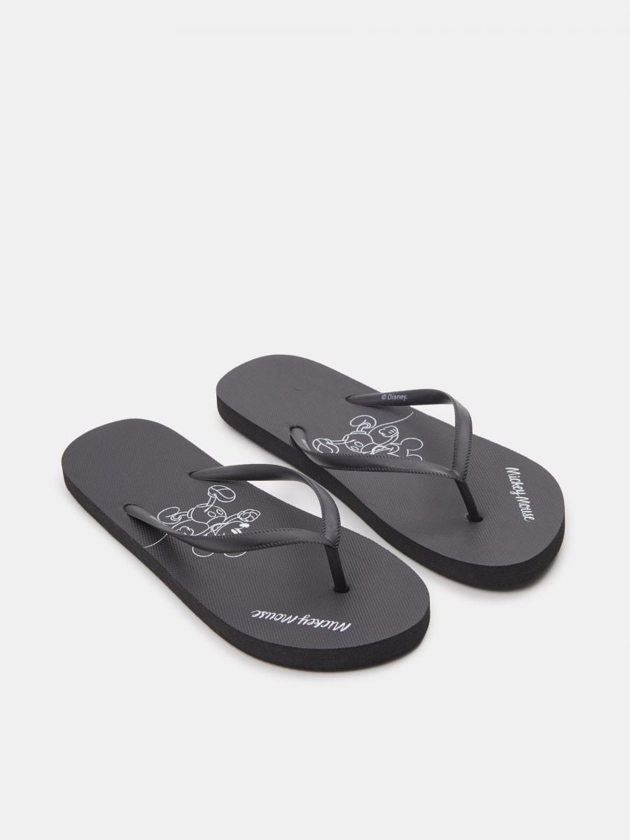 Mickey Mouse strandpapucs - fekete - SINSAY
