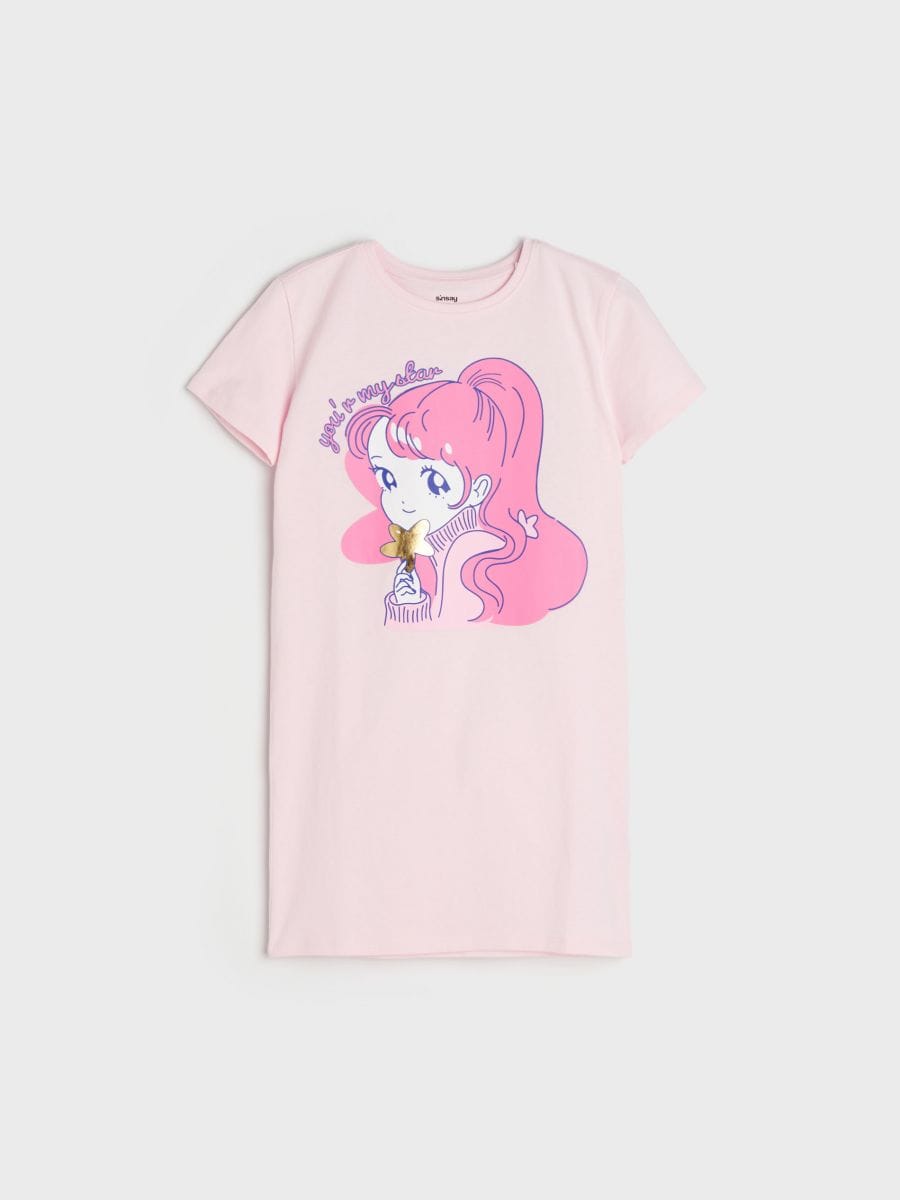 Camicia da notte - rosa pastello - SINSAY