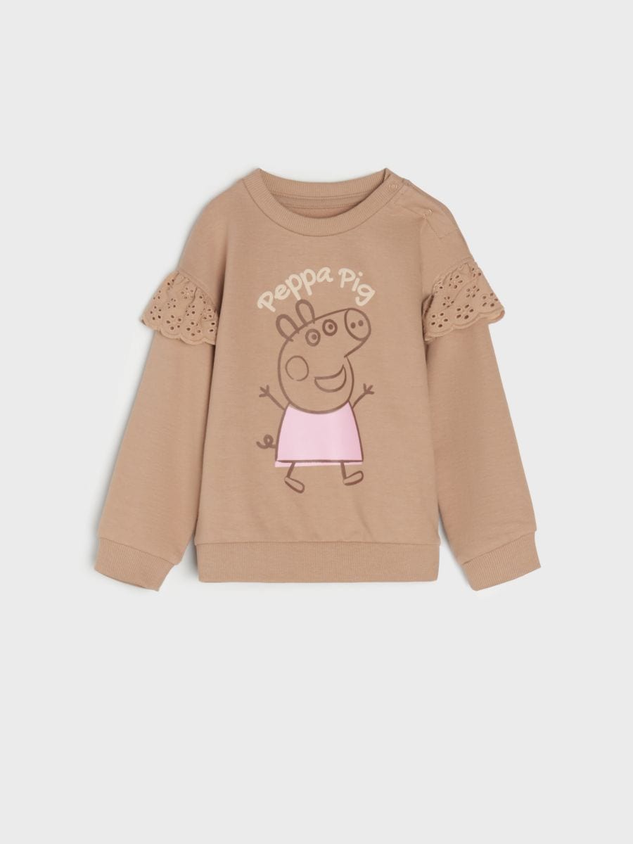 Peppa Pig sweatshirt - coffee - SINSAY