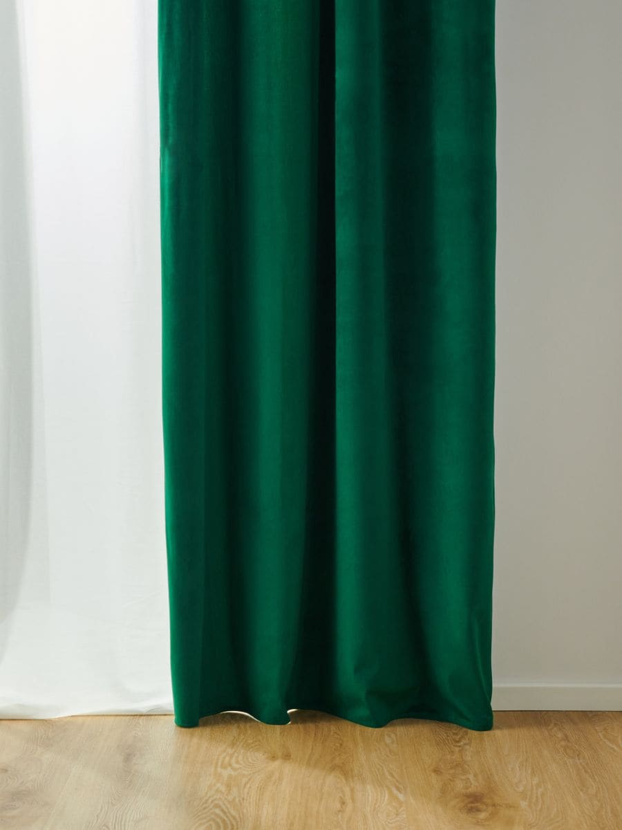 Amazon.com: DWCN Moss Green Velvet Curtains 84 inches with