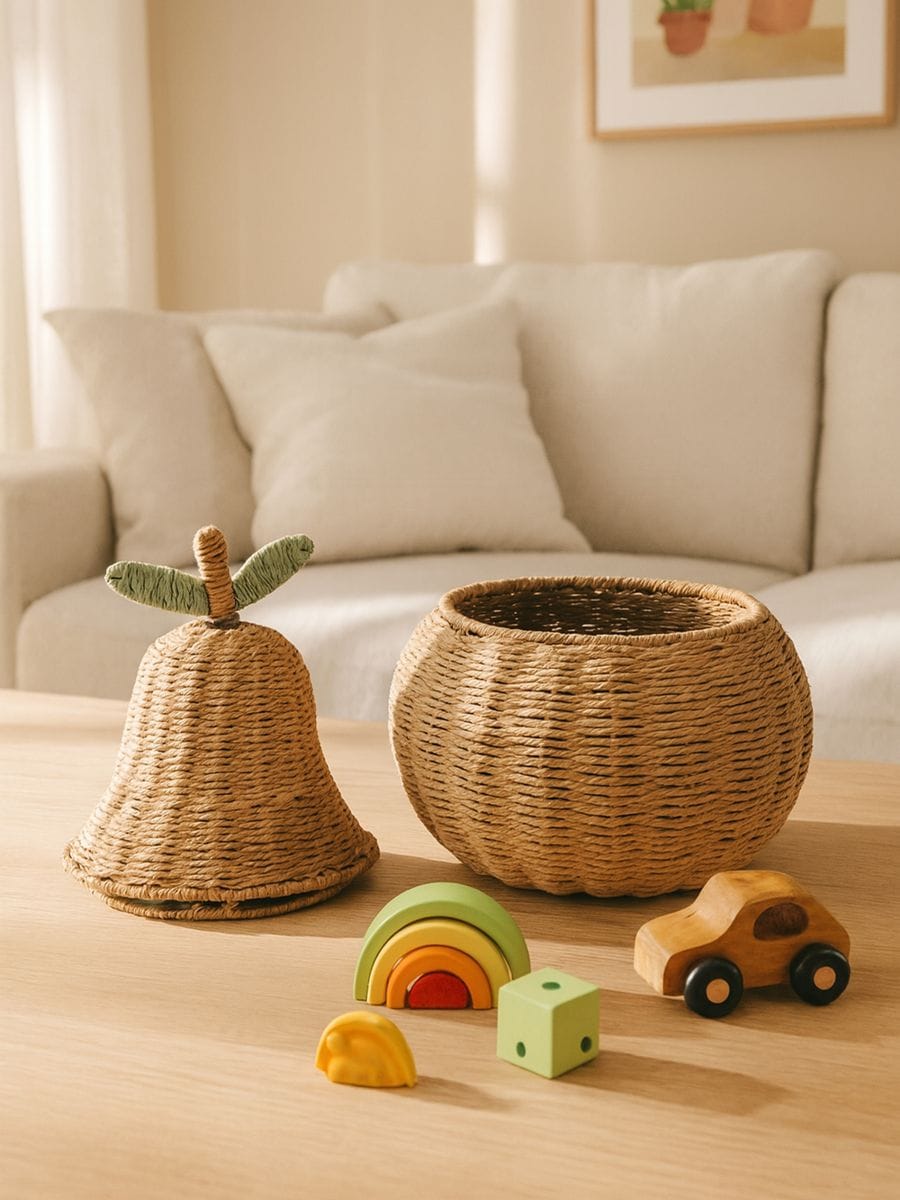 Korpa za odlaganje u obliku kruške - BEŽ - SINSAY