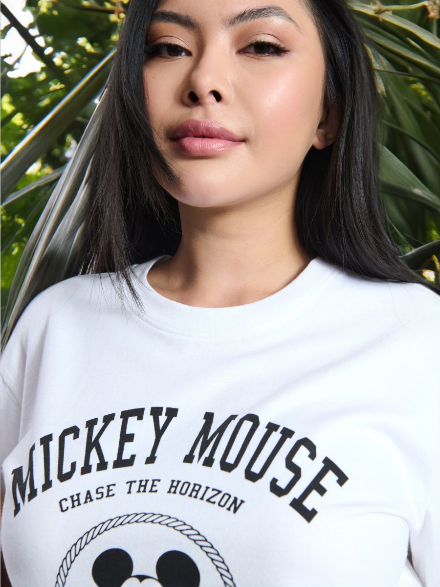 Majica kratkih rukava Mickey Mouse - bijelo - SINSAY